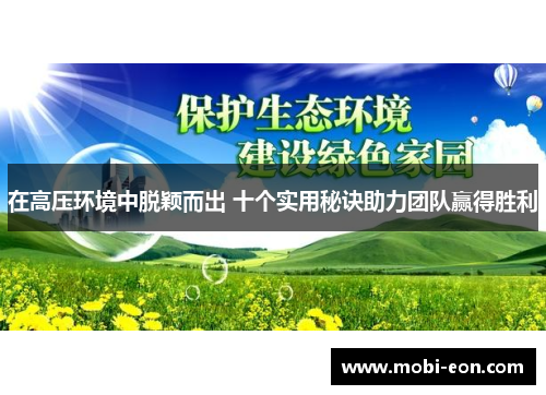 在高压环境中脱颖而出 十个实用秘诀助力团队赢得胜利
